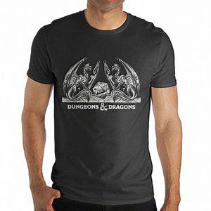 Dungeons and Dragons‎ Dice T-Shirt Mens large black graphic black short *